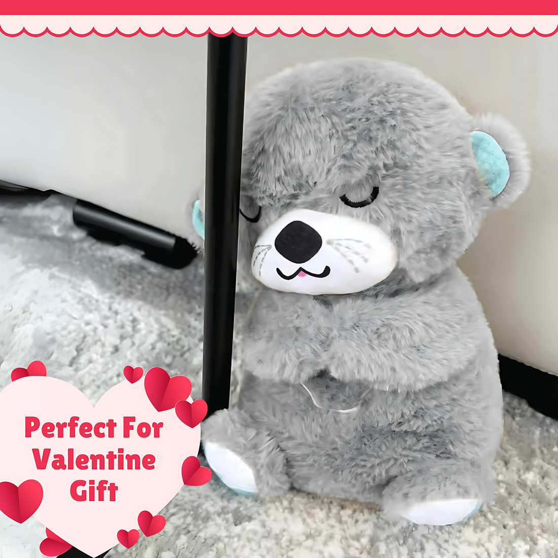 Breathing Teddy Bear with Soothing Music Comfort Plush Toy