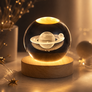 3D Crystal Ball Lamp LED Night Light 💎 | Perfect Gift 🎁